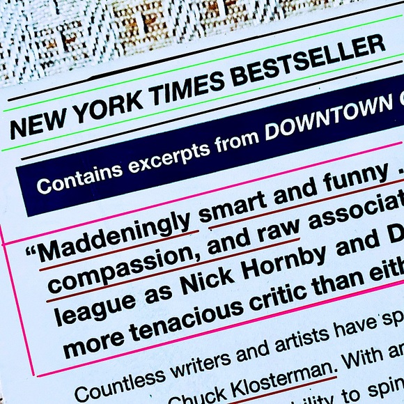 CHUCK KLOSTERMAN’s, “SEX, DRUGS & COCOA PUFFS” Other - EUC•“SEX, DRUGS, & COCOA PUFFS”, by Chuck Klosterman 📖